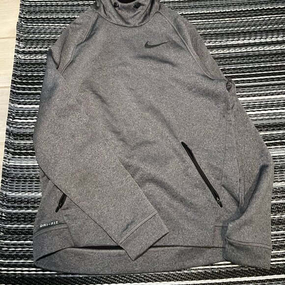 Nike Dri Fit Men's Gray Pullover Hoodie 800221-071 size M - Picture 1 of 4